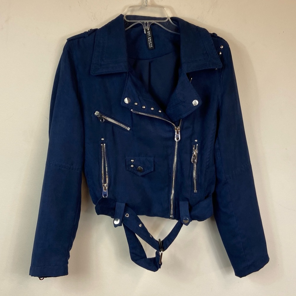 Navy Blue Velvet Jacket